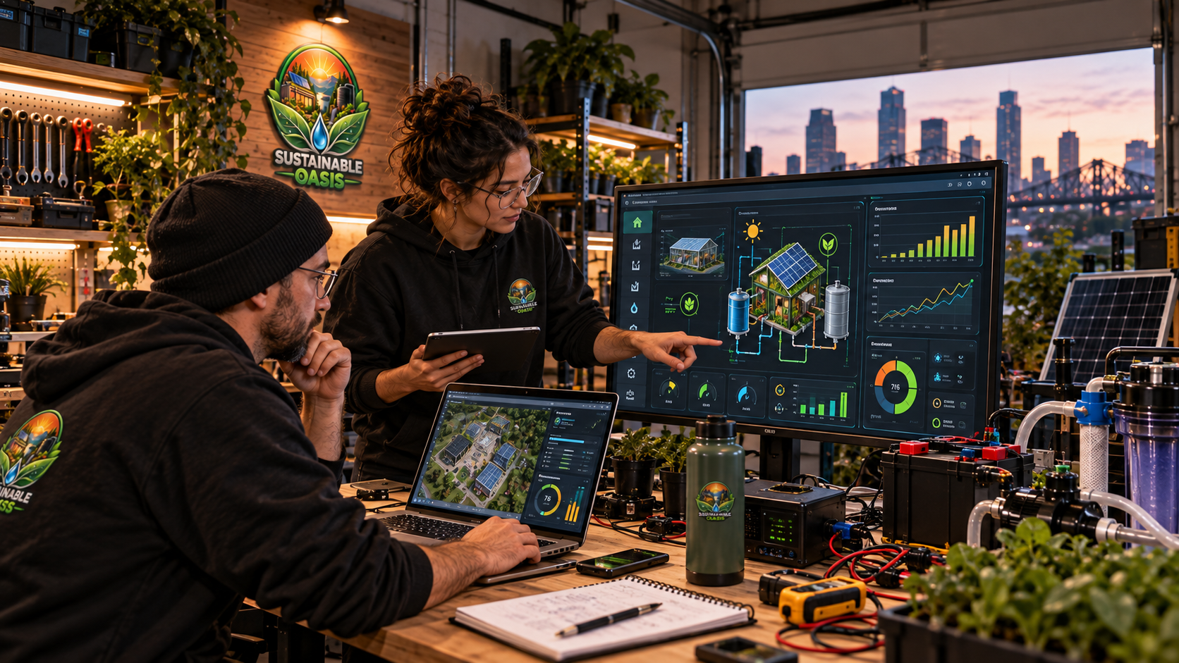 Sustainable Oasis digital planning and measurement tools